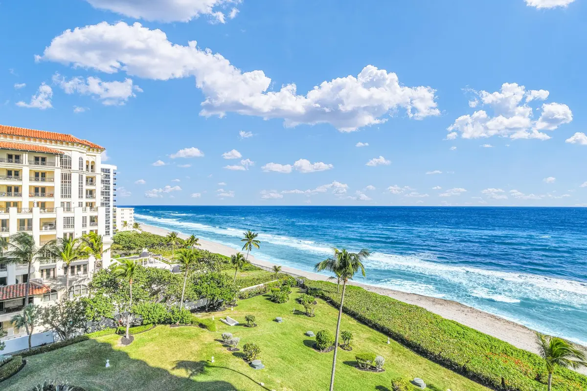 View from balcony at 500 S Ocean Boulevard 803, Boca Raton
