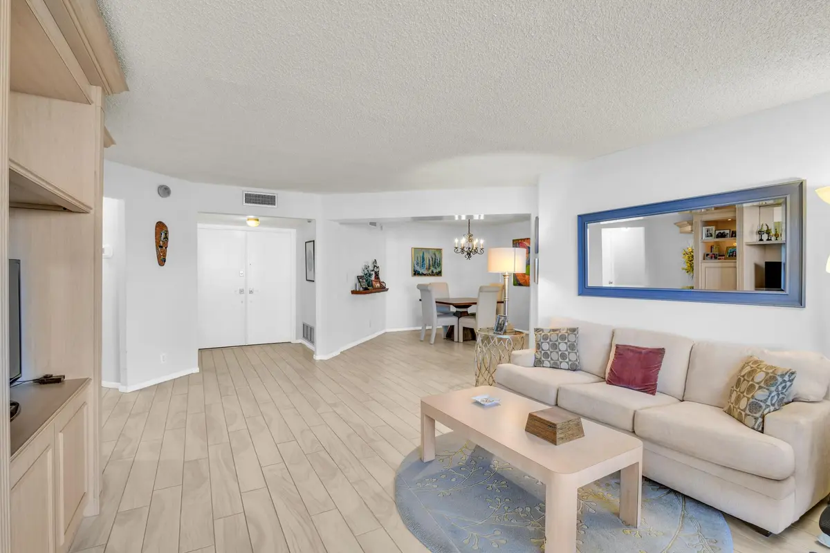 Living Room at 500 S Ocean Boulevard 803, Boca Raton