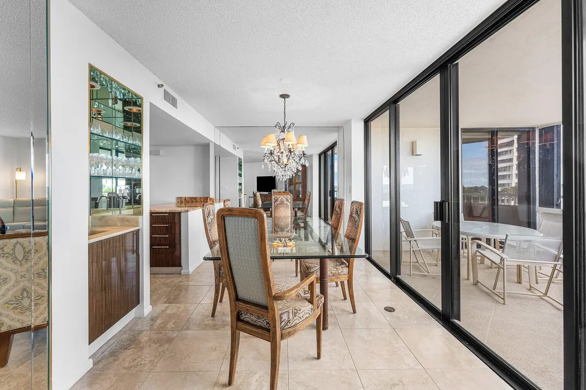 Indoor and Outdoor Dining at 5070 N Ocean Drive 3b, Singer Island