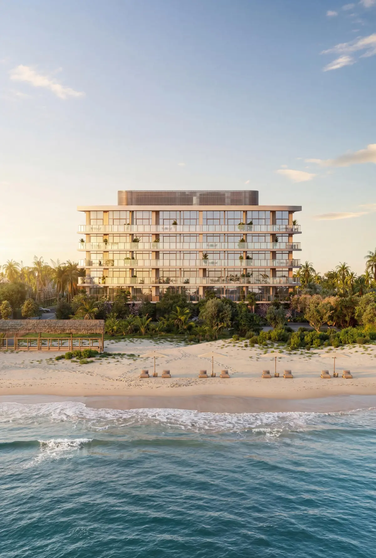 The view from a penthouse for sale in Palm Beach Shores