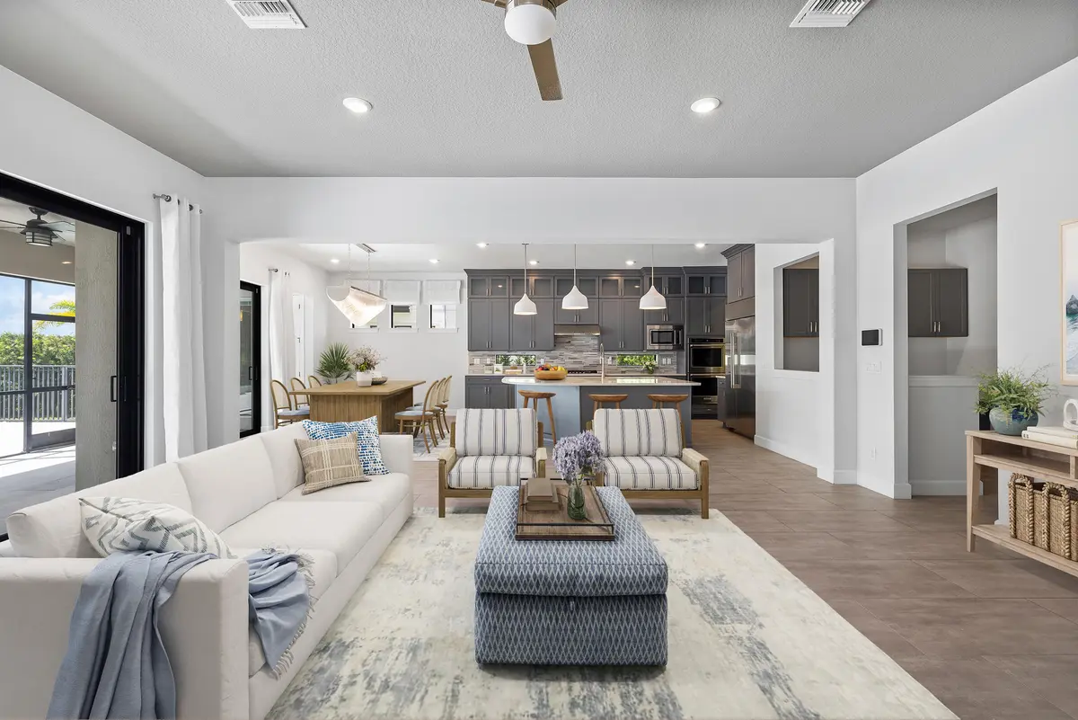 Living Room - Virtually Staged at 106 Crimson Isles Drive, Jupiter