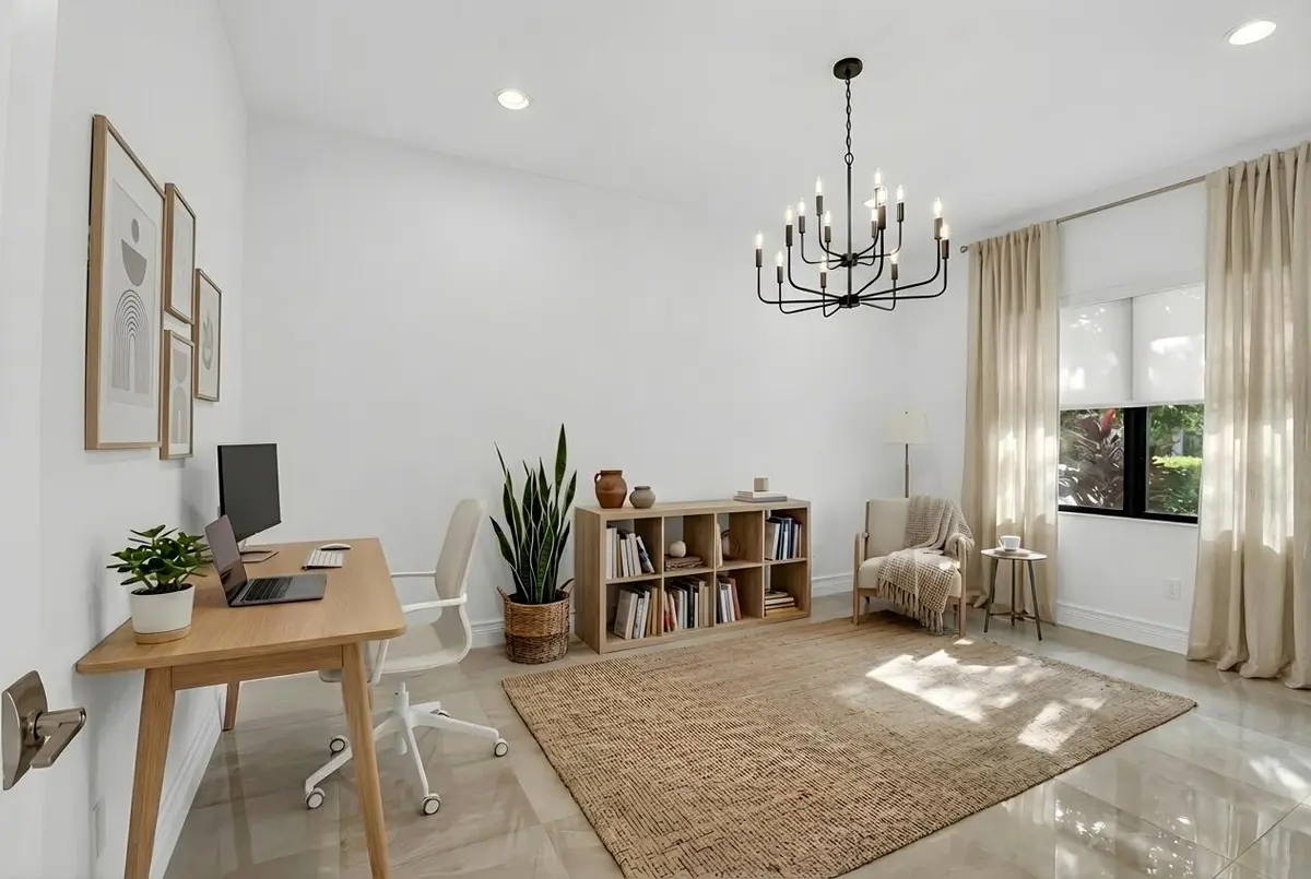 chauvet-staged-home-office at 9087 Chauvet Way, Boca Raton