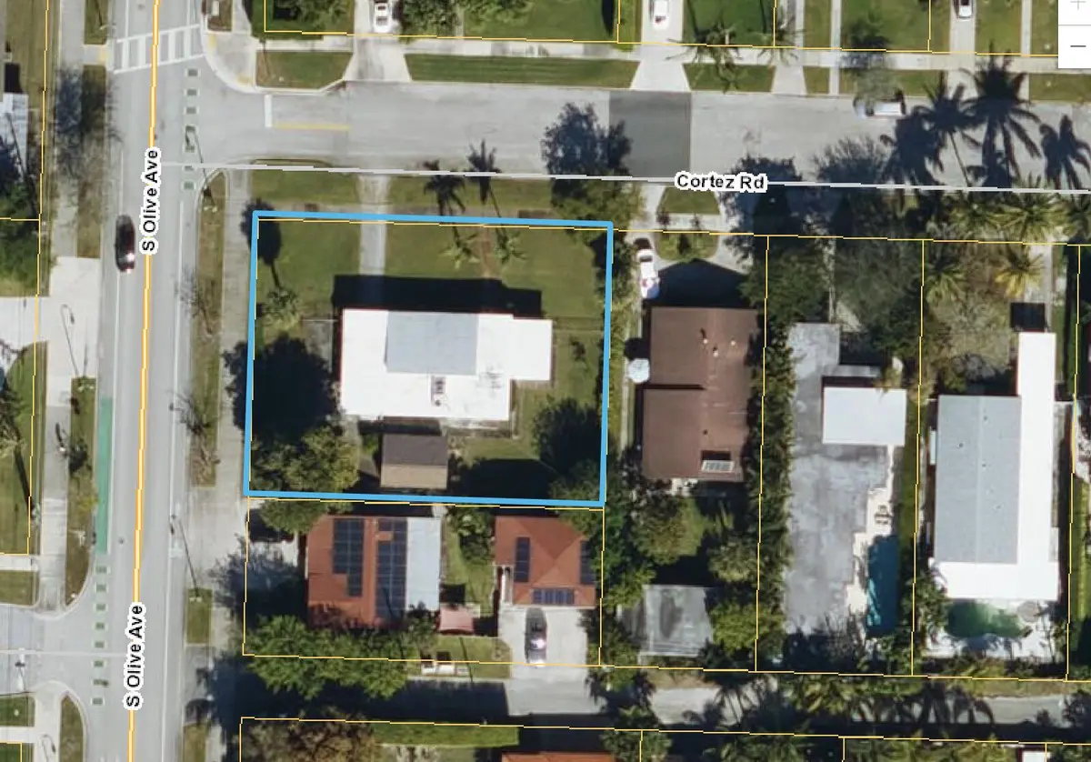 Map view at 258 Cortez Road, West Palm Beach