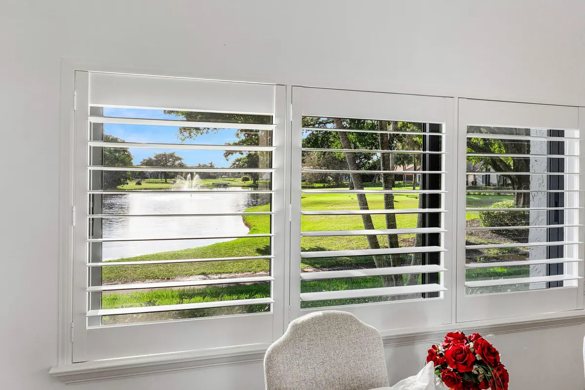 Plantation Shutters at 16576 Boca Delray Drive, Delray Beach