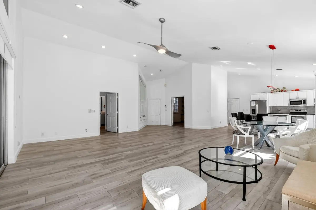 Dining-living-family room at 11921 Fountainside Circle, Boynton Beach