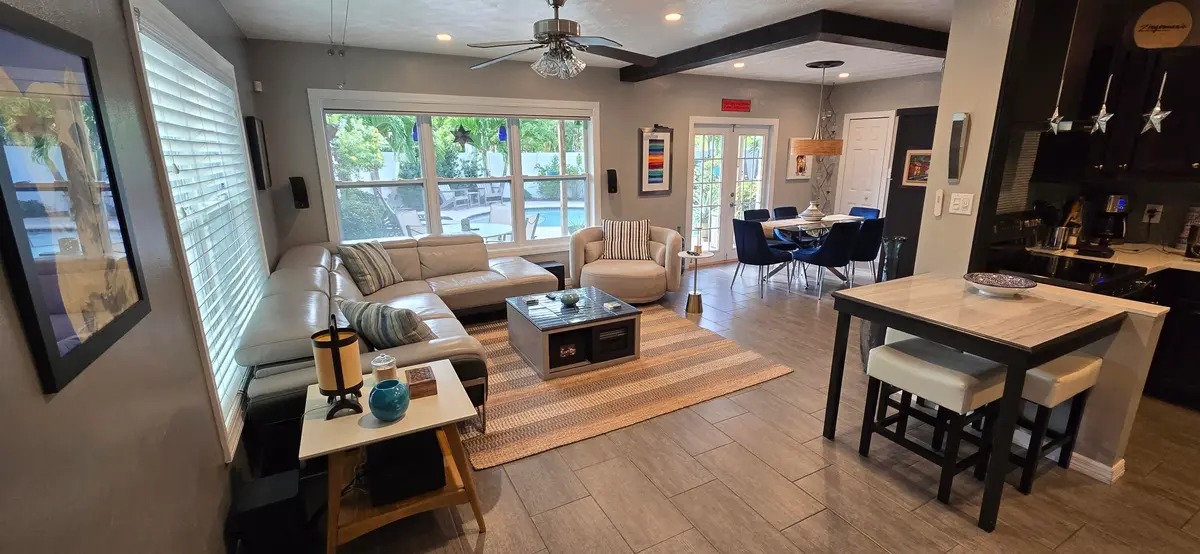 Kitchen and Living at 1701 NE 16th Avenue, Fort Lauderdale