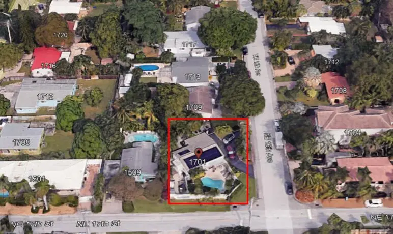 GEarth Aerial (2) at 1701 NE 16th Avenue, Fort Lauderdale