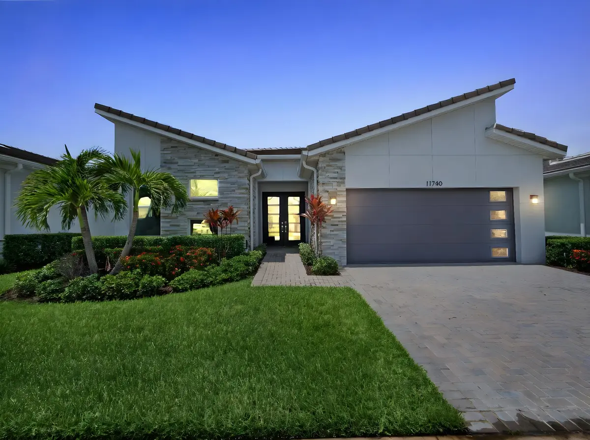 Front Exterior Night Shot at 11740 SW Aquila Way, Port St. Lucie