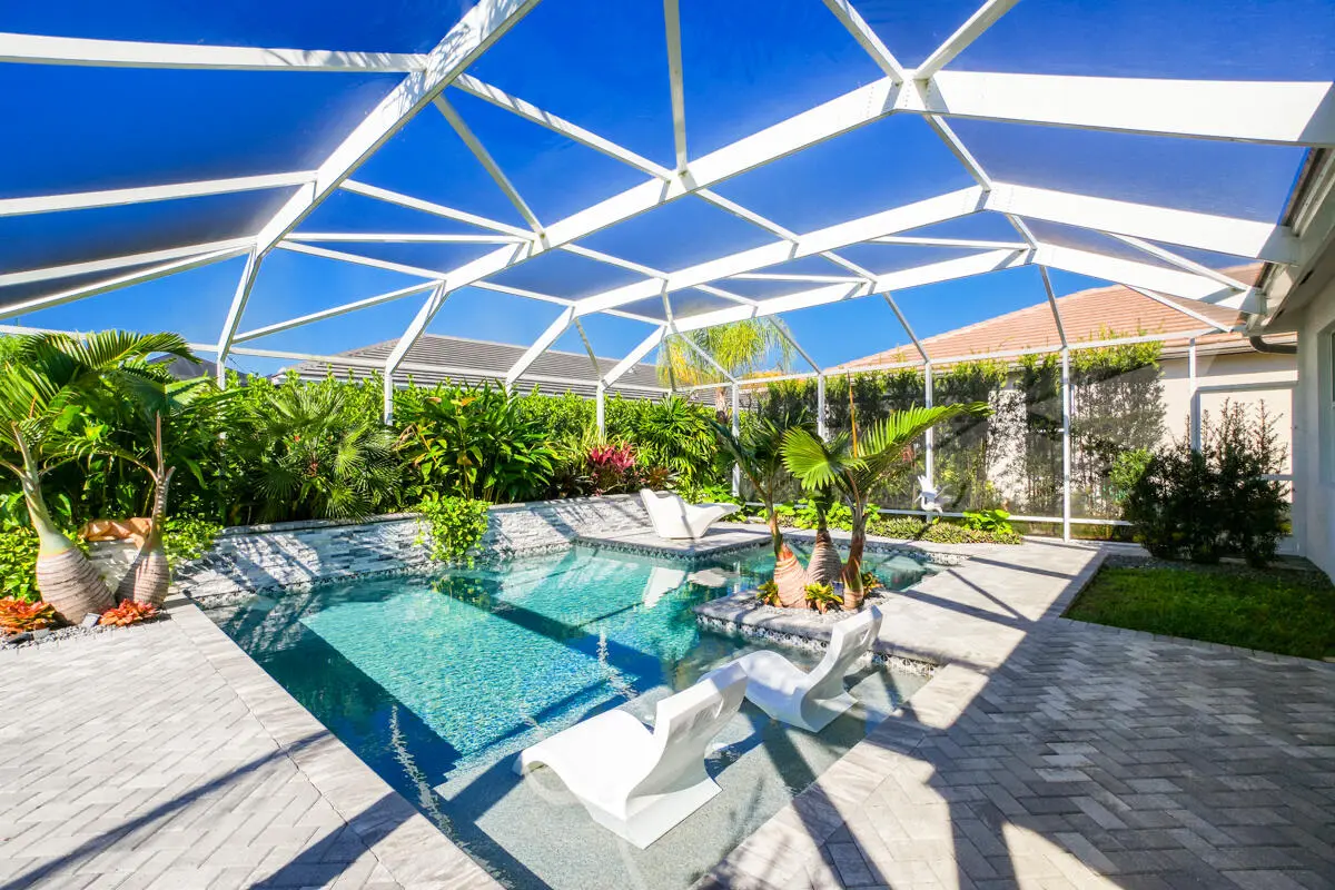 Salt water heated pool at 11739 SW Waterford Isle Way, Port St. Lucie