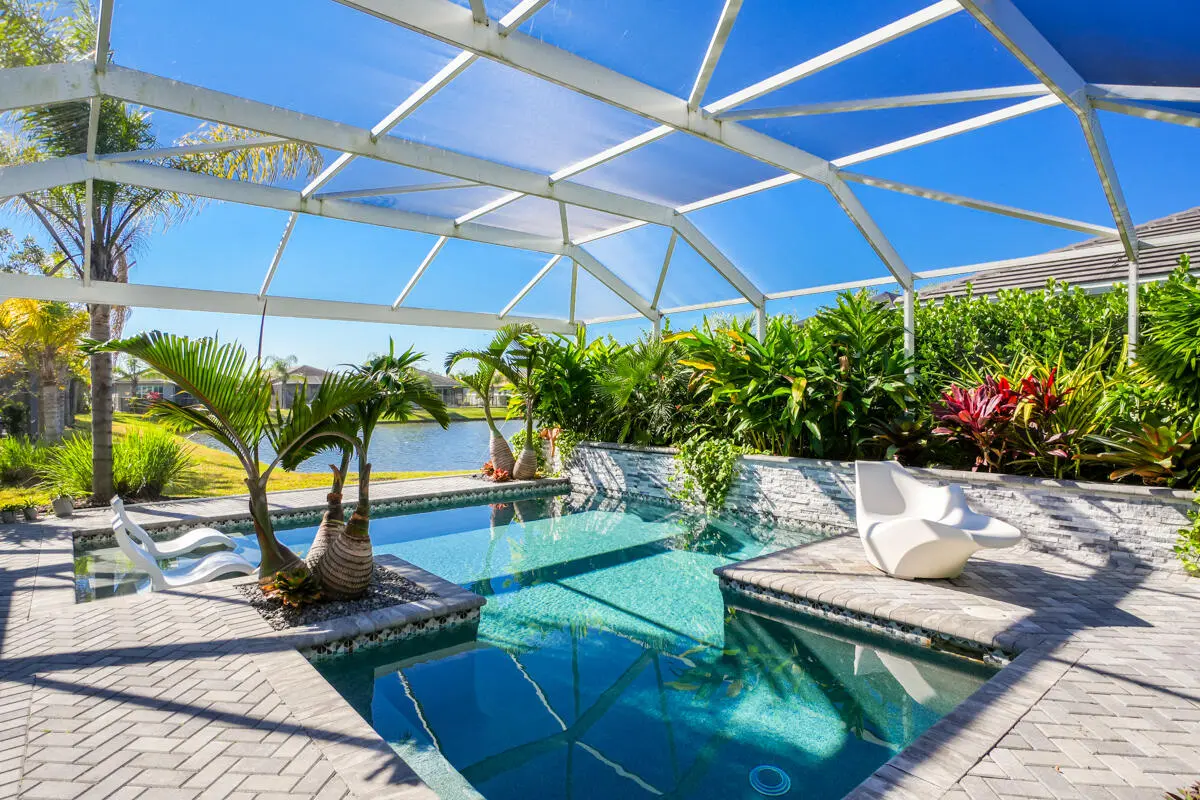 Salt water heated pool at 11739 SW Waterford Isle Way, Port St. Lucie