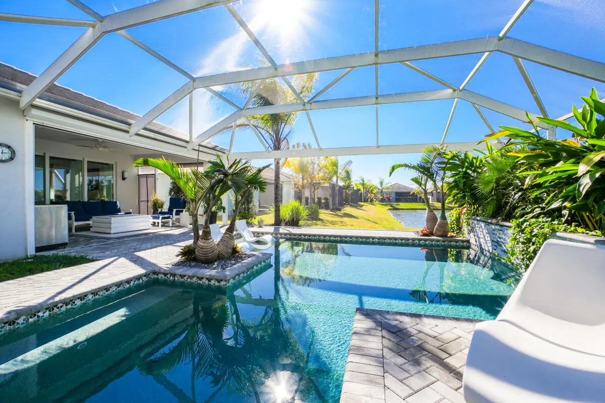 Salt water heated pool at 11739 SW Waterford Isle Way, Port St. Lucie