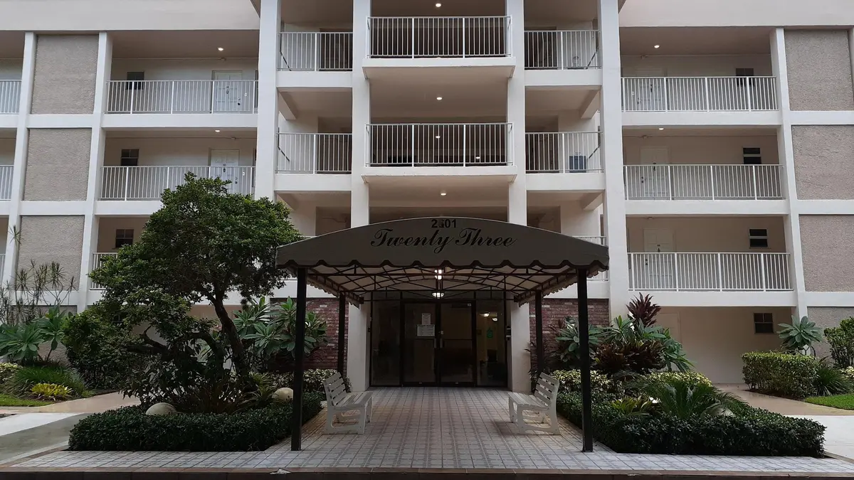 Building Entry at 2601 S Course Drive 203, Pompano Beach