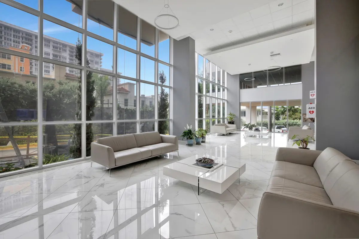 Silve Thatch Main Lobby at 525 N Ocean Boulevard 819, Pompano Beach