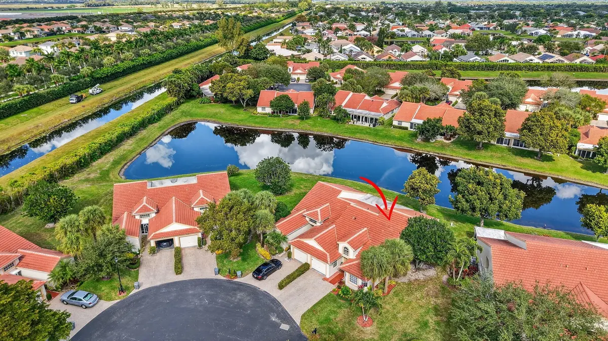 Cul-de -sac with Lake Views at 7921 Sandy Pointe Drive, Delray Beach