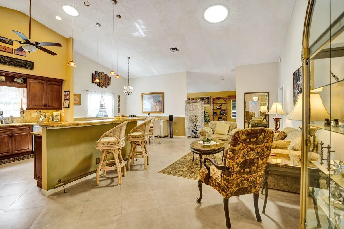Living Room/Kitchen at 3882 Dafilee Circle, West Palm Beach