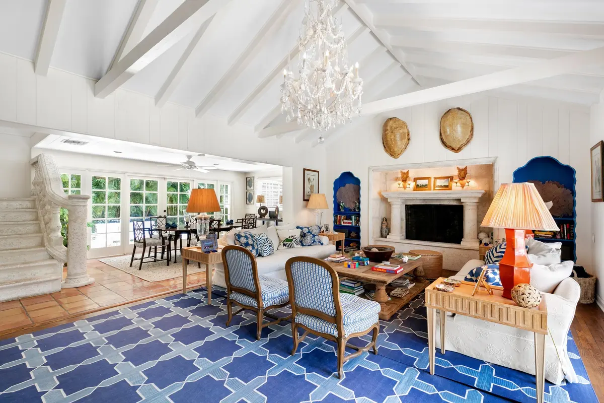 Living Room at 285 Orange Grove Road, Palm Beach