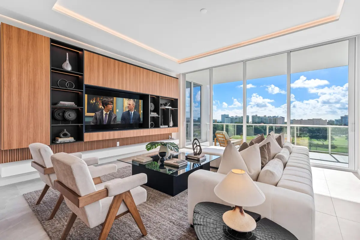 LIVING ROOM at 220 SE Mizner Boulevard Ph-24, Boca Raton
