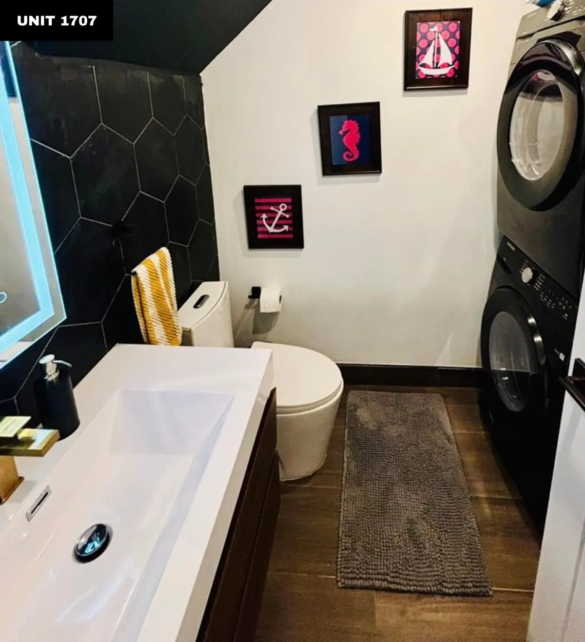 Unit 1 Bathroom at 1707 SW 24th Street 1-2, Fort Lauderdale