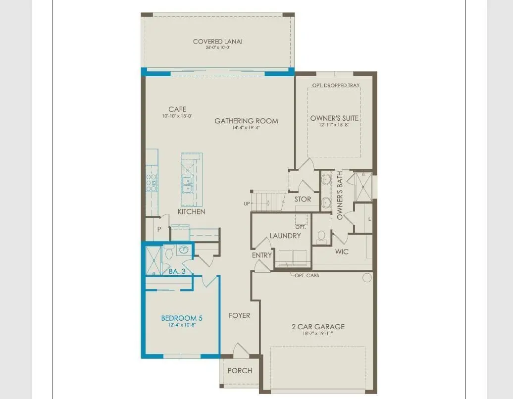 1st Floor plan at 9705 SW Meridian Way, Stuart