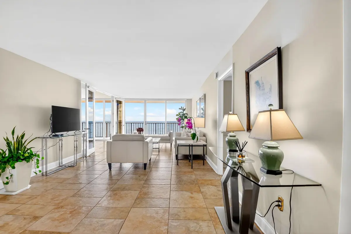 Living Room at 3456 S Ocean Boulevard 5020, Palm Beach