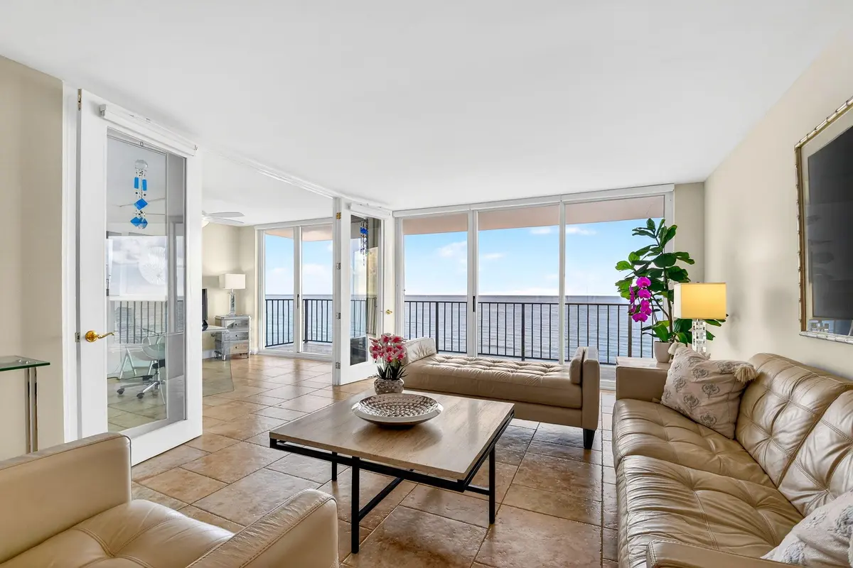 Living Room at 3456 S Ocean Boulevard 5020, Palm Beach