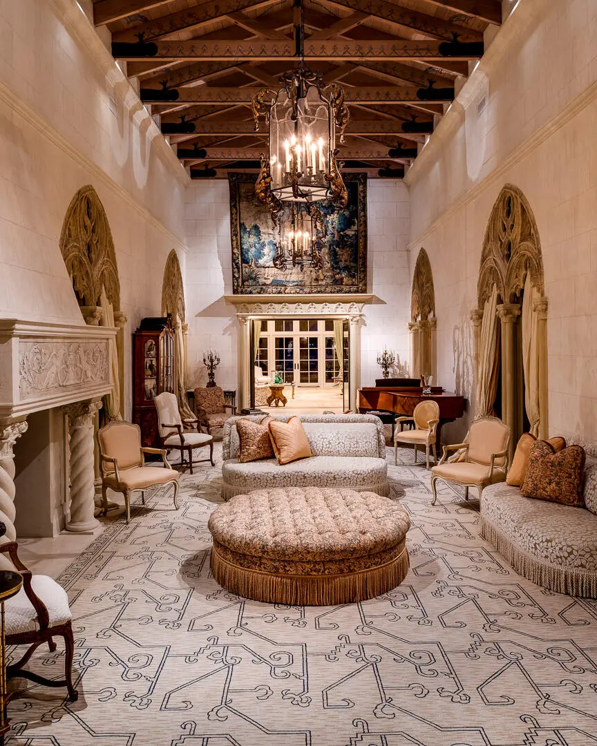 Living Room at 790 S County Road, Palm Beach