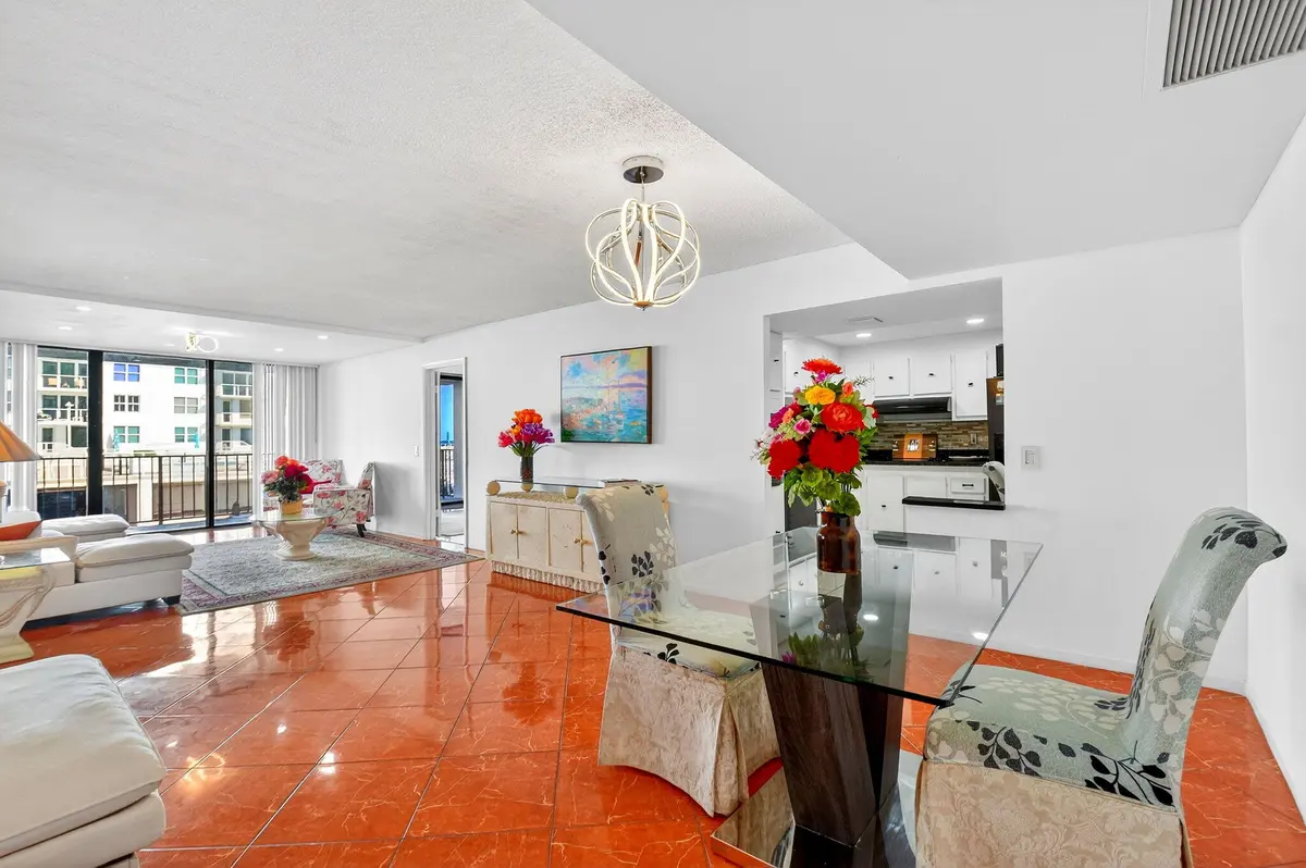 Dining Room/Living Room at 3456 S Ocean Boulevard 1040, Palm Beach