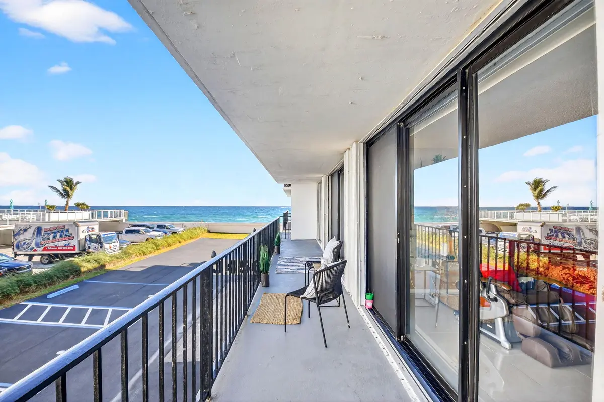 40 Foot Balcony at 3456 S Ocean Boulevard 1040, Palm Beach