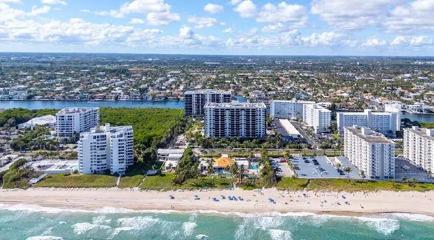 Aerial at 3400 S Ocean Boulevard Phk, Highland Beach