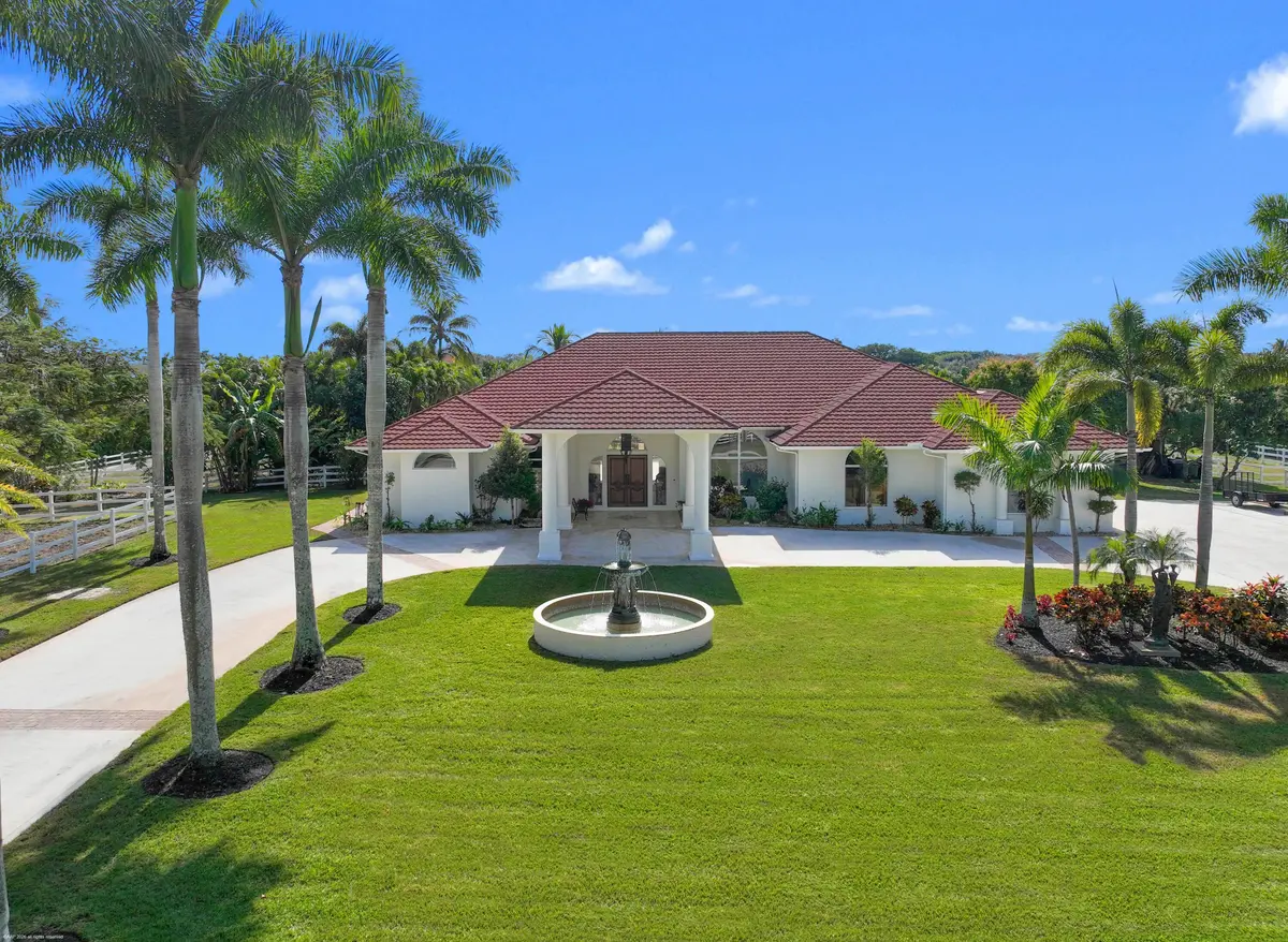 Front Aerial at 15330 Ocean Breeze Lane, Wellington