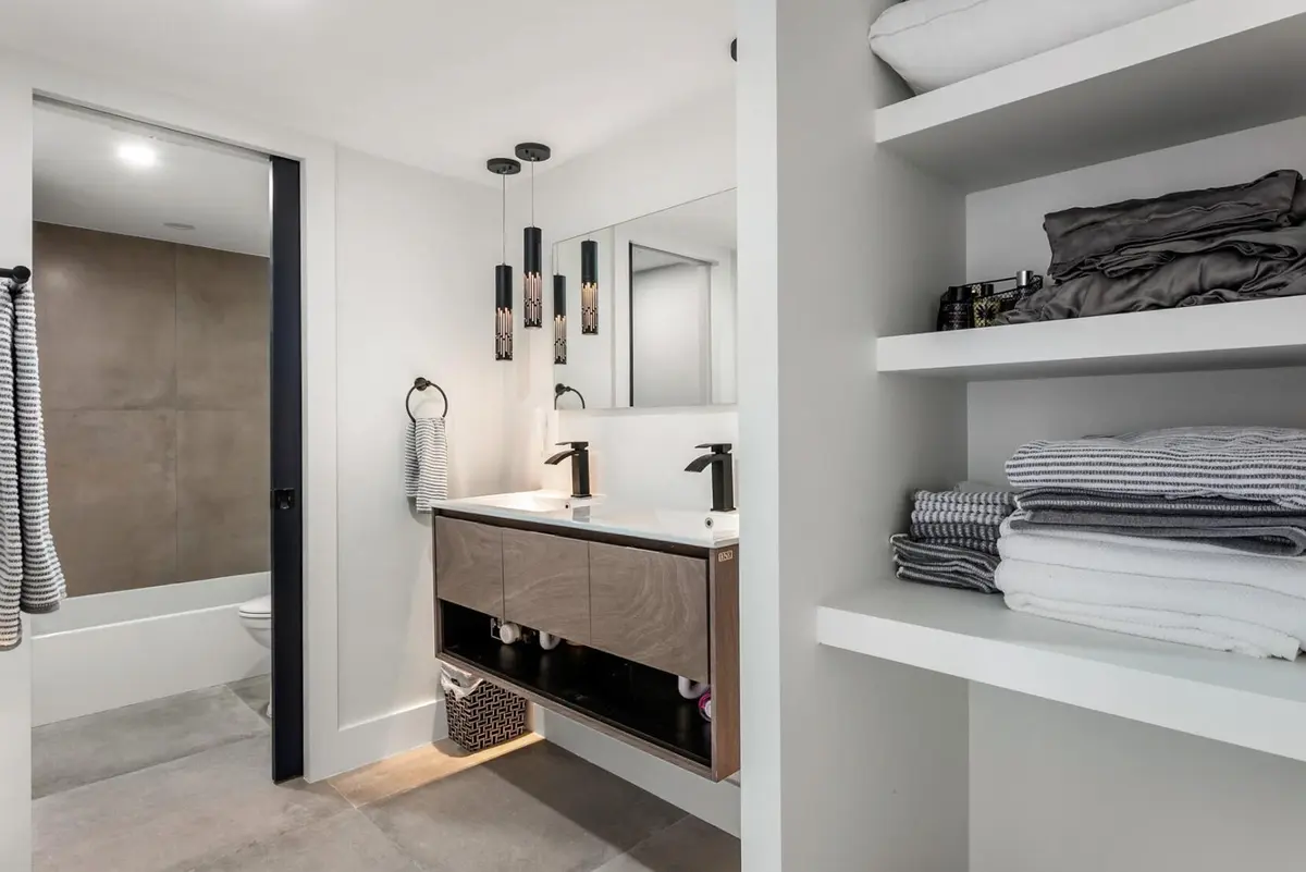Primary Bath at 2425 Presidential Way 1101, West Palm Beach