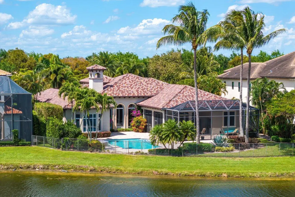 back aerial at 17526 Grand Este Way, Boca Raton