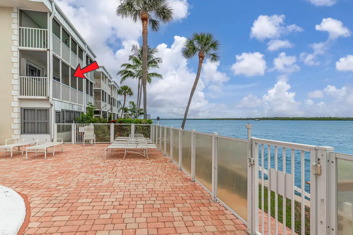 Outside Balcony & View of Intracoastal at 101 Doolen Court 201, North Palm Beach