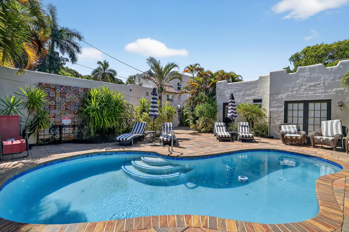 Pool Deck, back yard and patio. at 516-520 34th Street, West Palm Beach