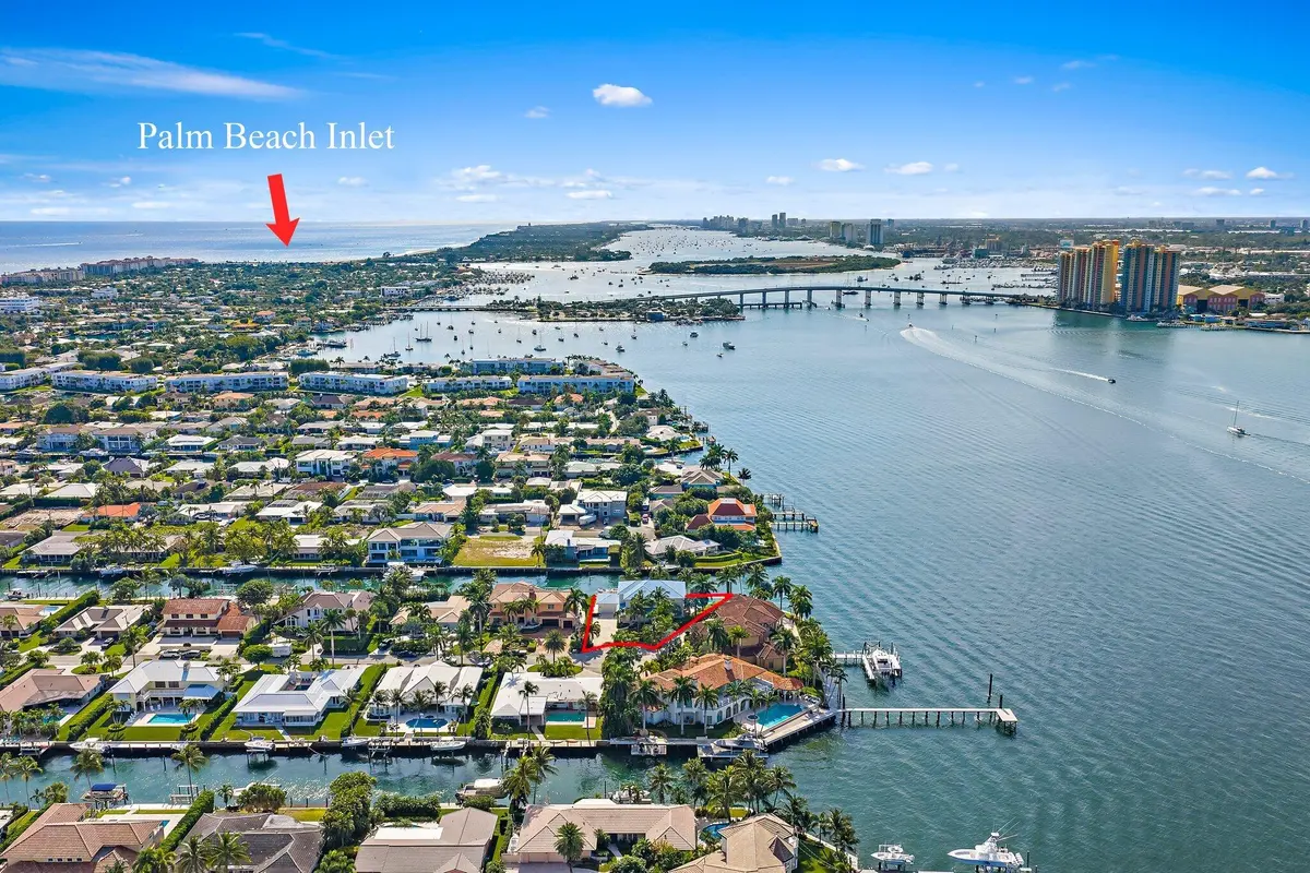 View to Palm Beach Inlet at 1021 Coral Way, Singer Island