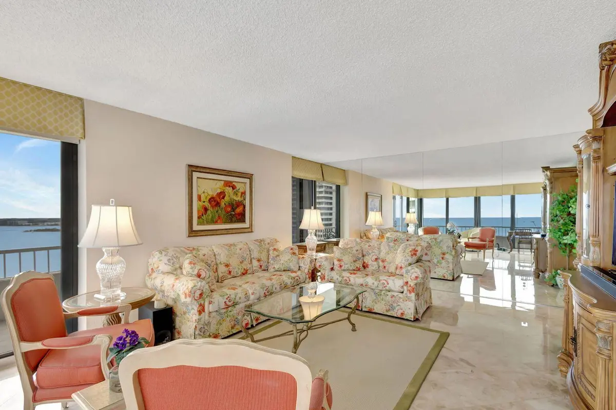 LIVING ROOM at 5540 N Ocean Drive 15-B, Singer Island