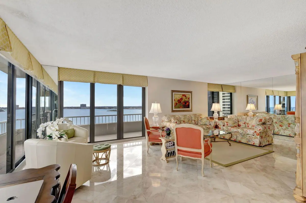 LIVING AREA at 5540 N Ocean Drive 15-B, Singer Island