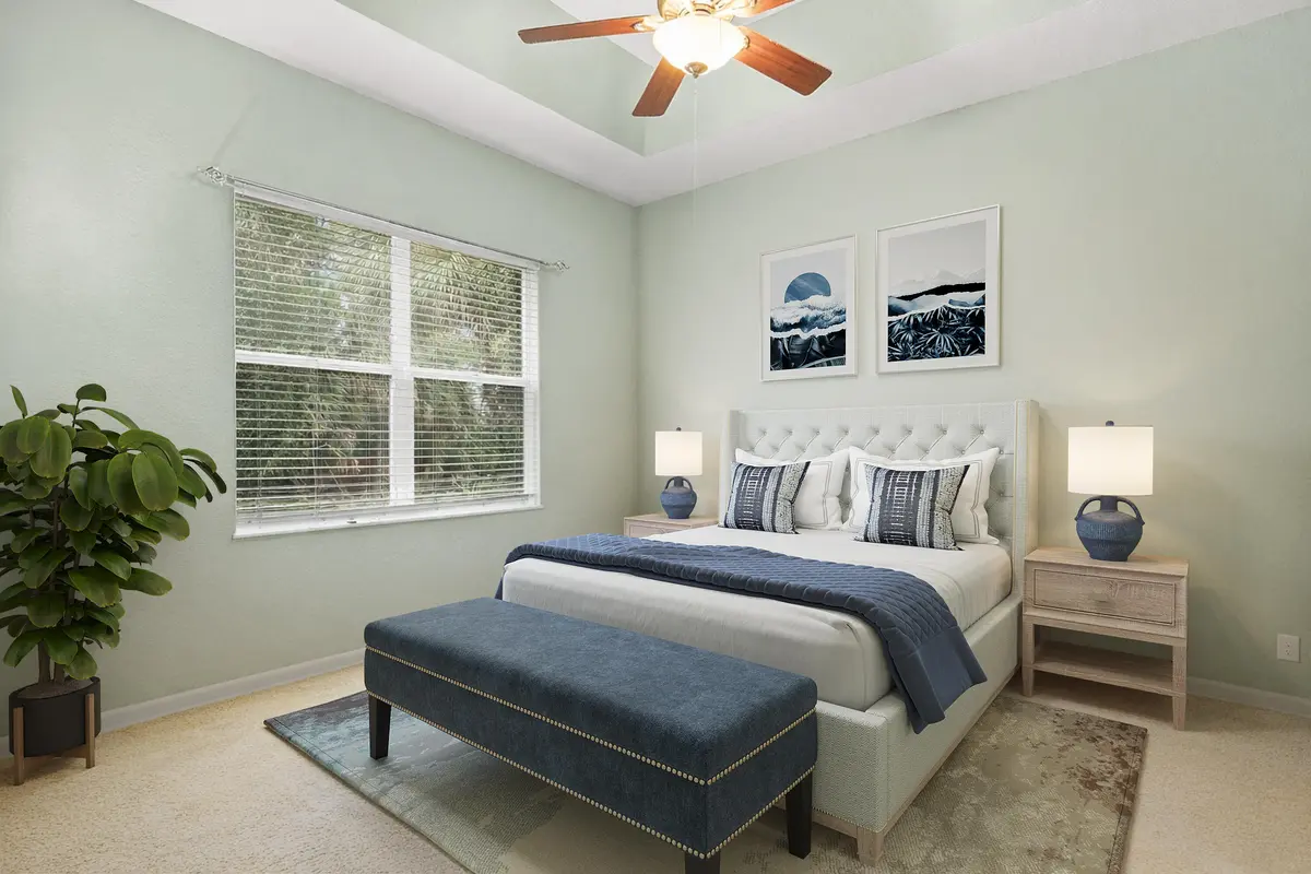 Owners Suite staged at 6159 Arlington Way, Fort Pierce
