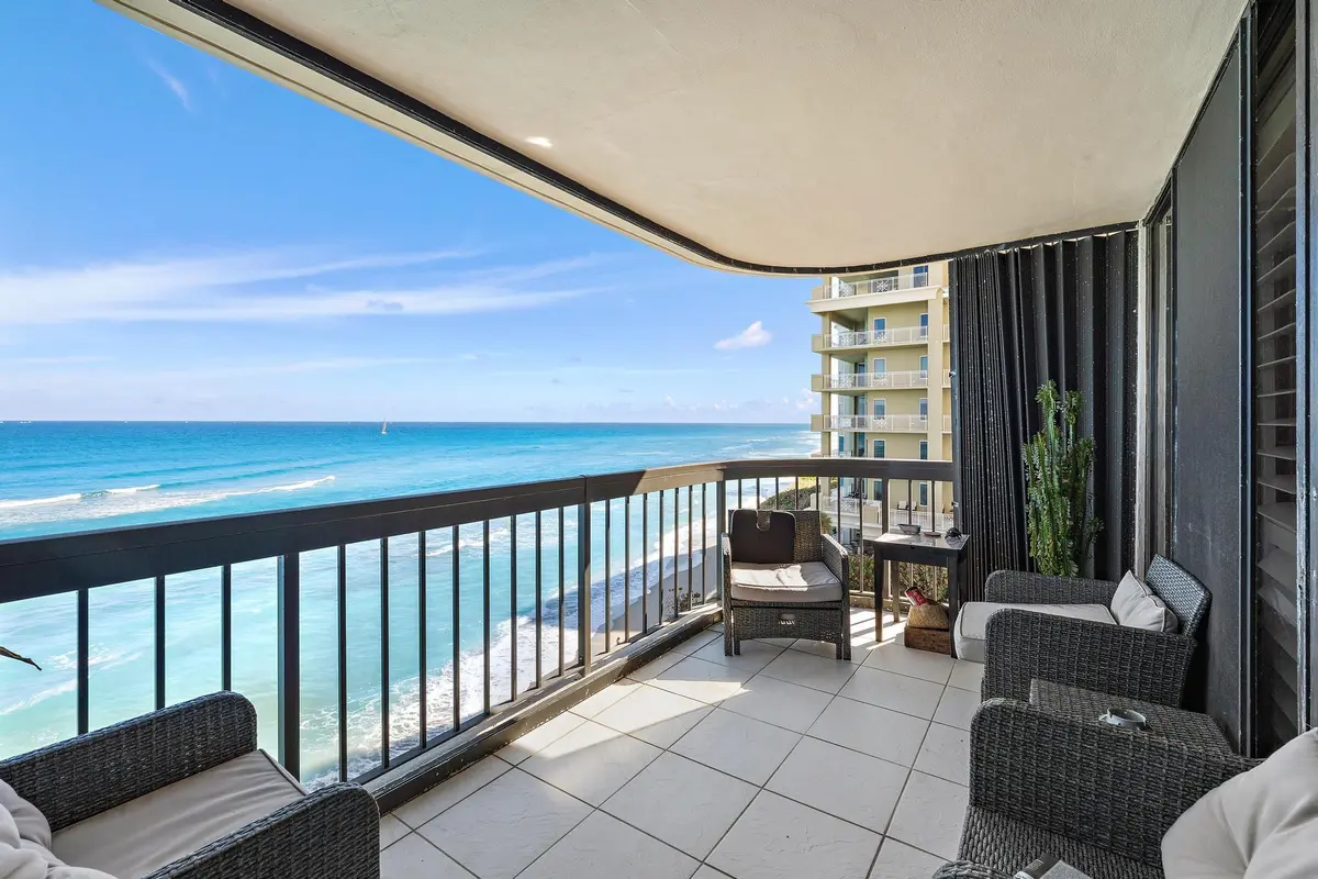 East Balcony at 5380 N Ocean Drive 6d, Singer Island