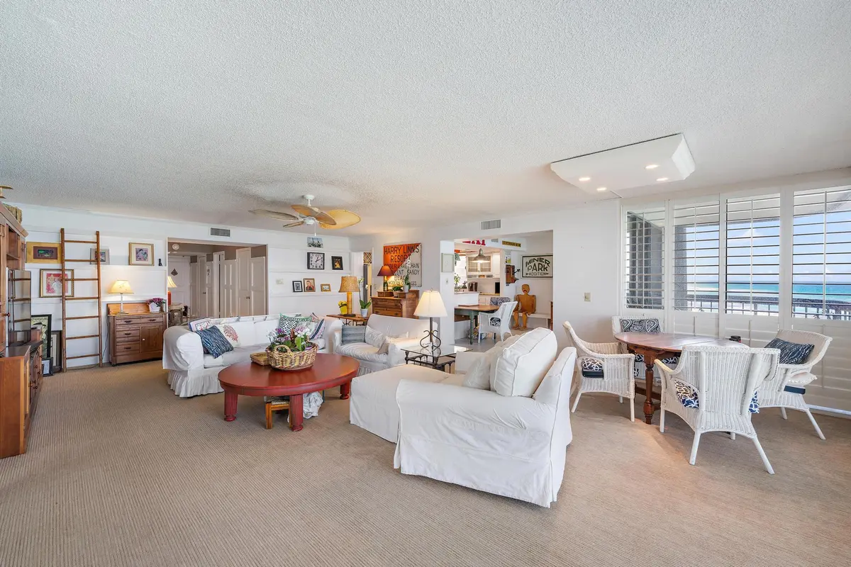Living Room at 5380 N Ocean Drive 6d, Singer Island
