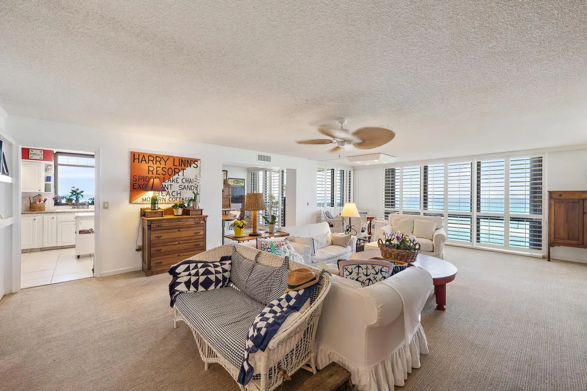 Living Room at 5380 N Ocean Drive 6d, Singer Island