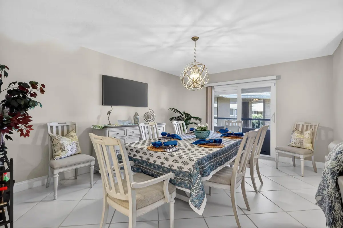 Dining Area at 1100 Surf Road 201, Singer Island