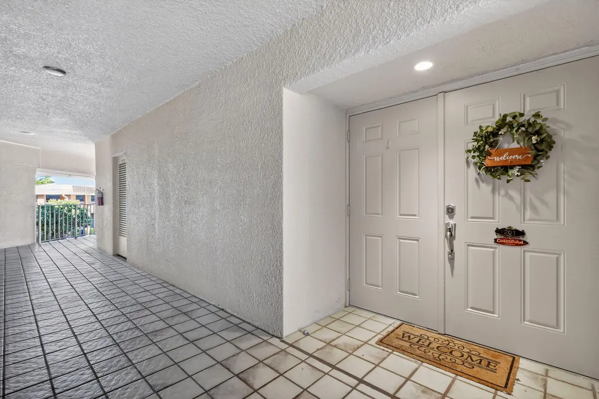 Front Door Entrance at 1100 Surf Road 201, Singer Island