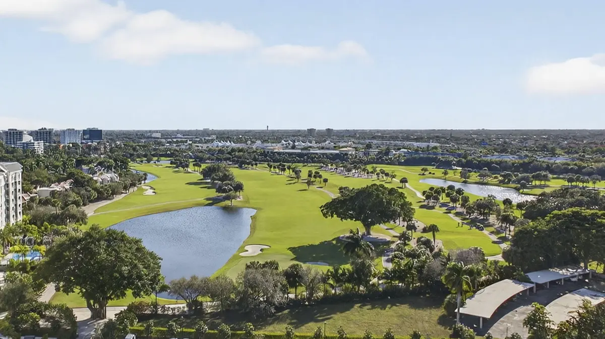 VIEW FROM THE UNIT at 2400 Presidential Way 1606, West Palm Beach