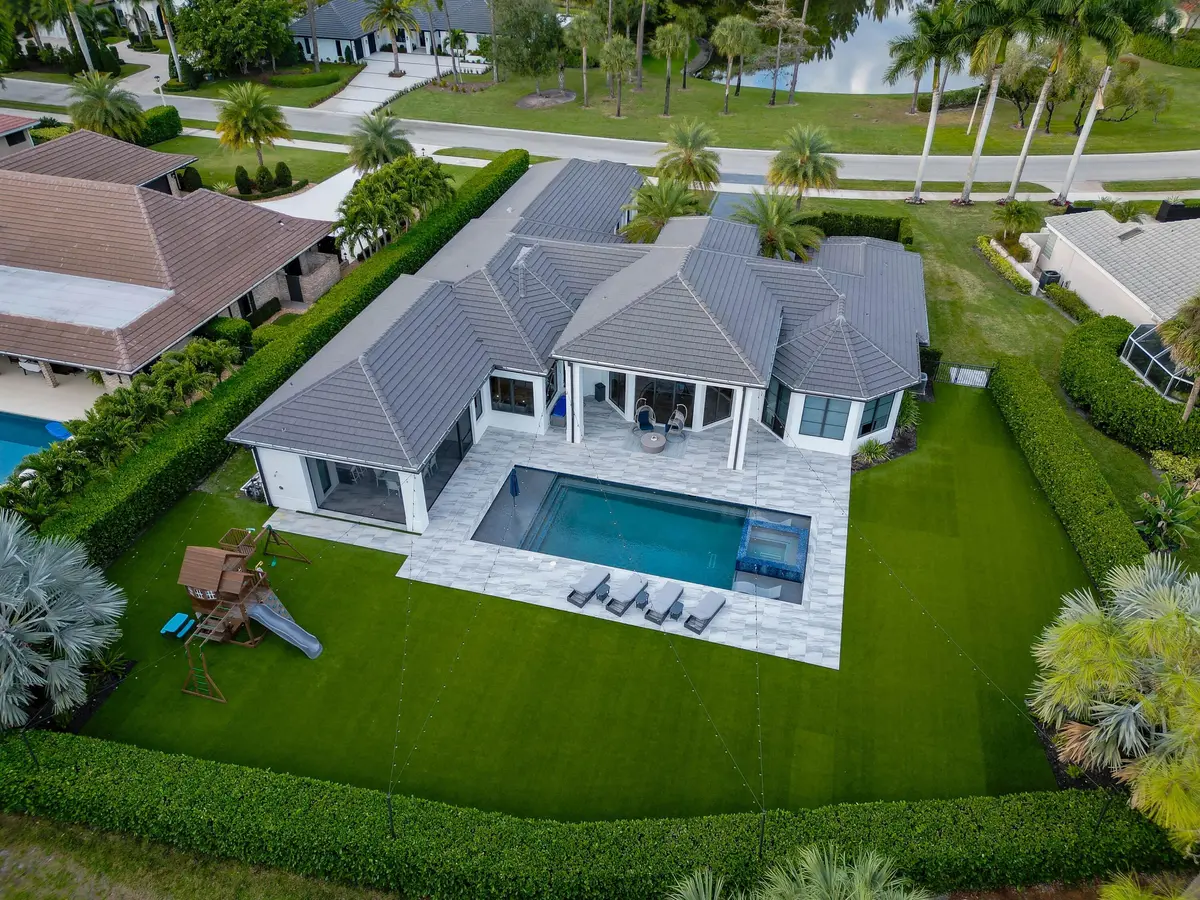 Backyard Aerial at 1768 Breakers West Boulevard, West Palm Beach