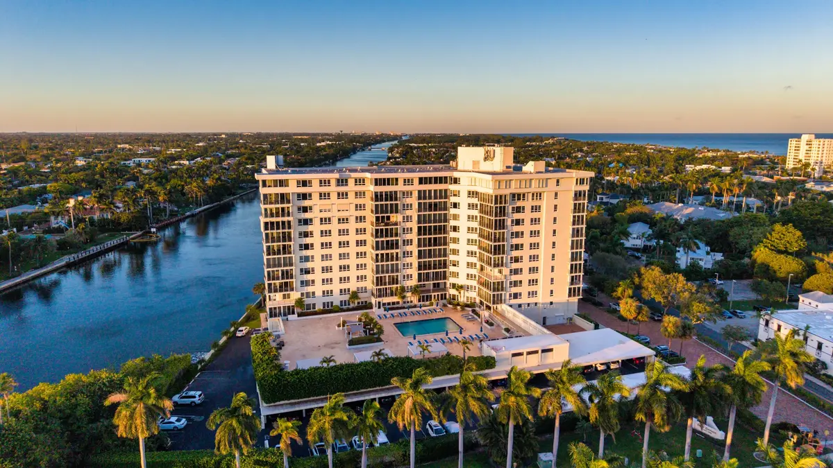 mls_50 East Sunset Aerial1 at 50 East Road 12g (penthouse), Delray Beach