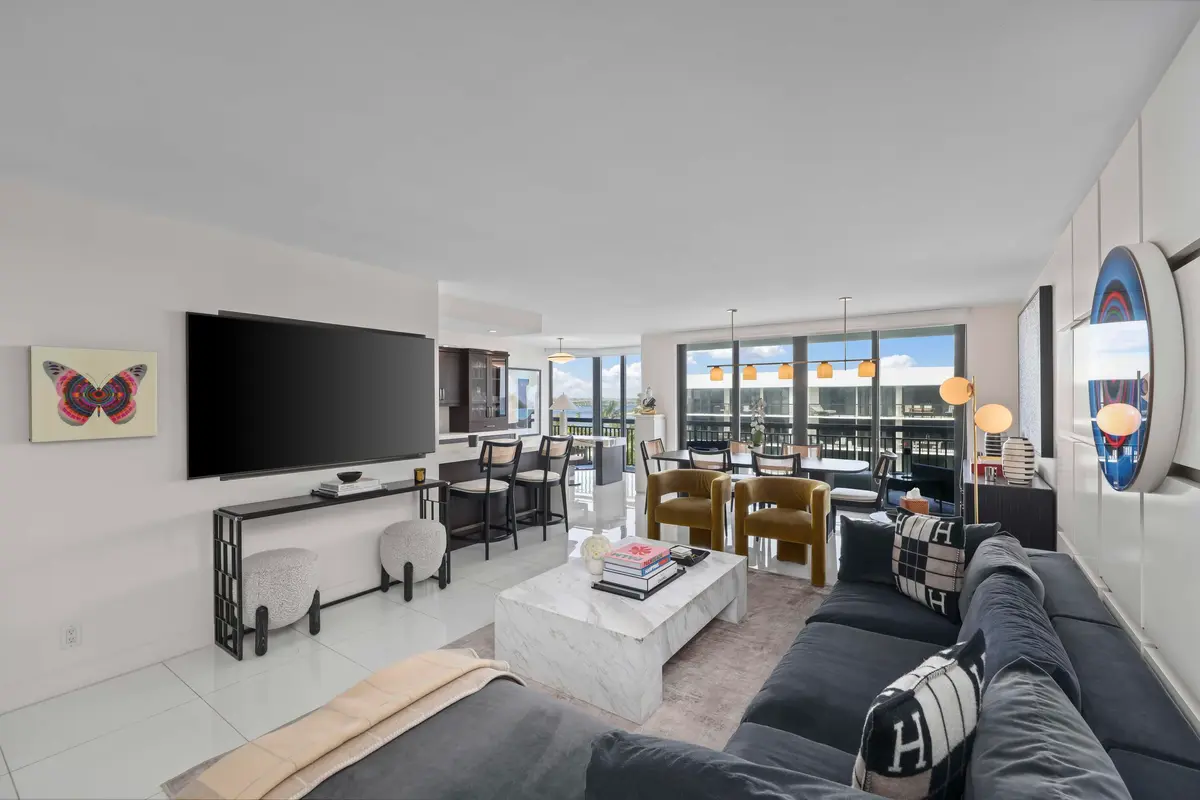 1 - Living Room at 3140 S Ocean Boulevard 506s, Palm Beach