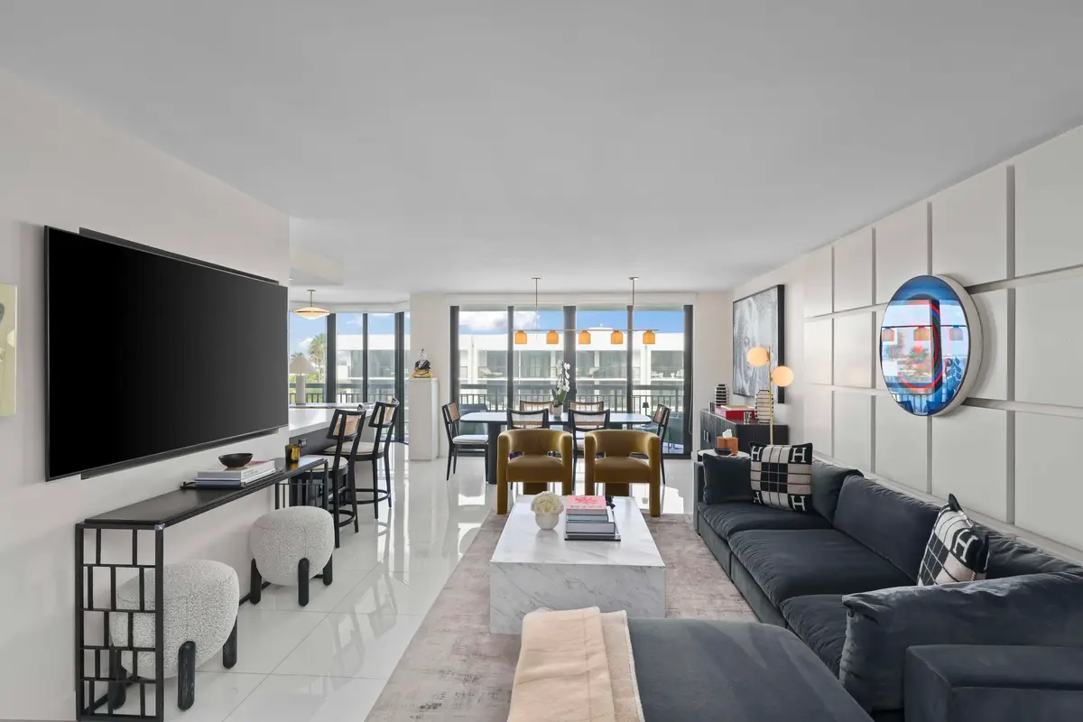 2 - Living Room at 3140 S Ocean Boulevard 506s, Palm Beach