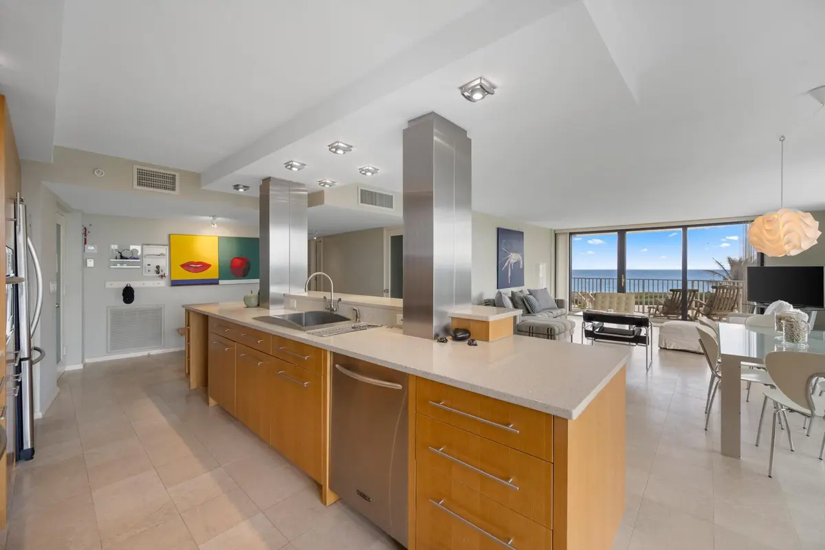 Kitchen at 3360 S Ocean Boulevard 3 G I, Palm Beach