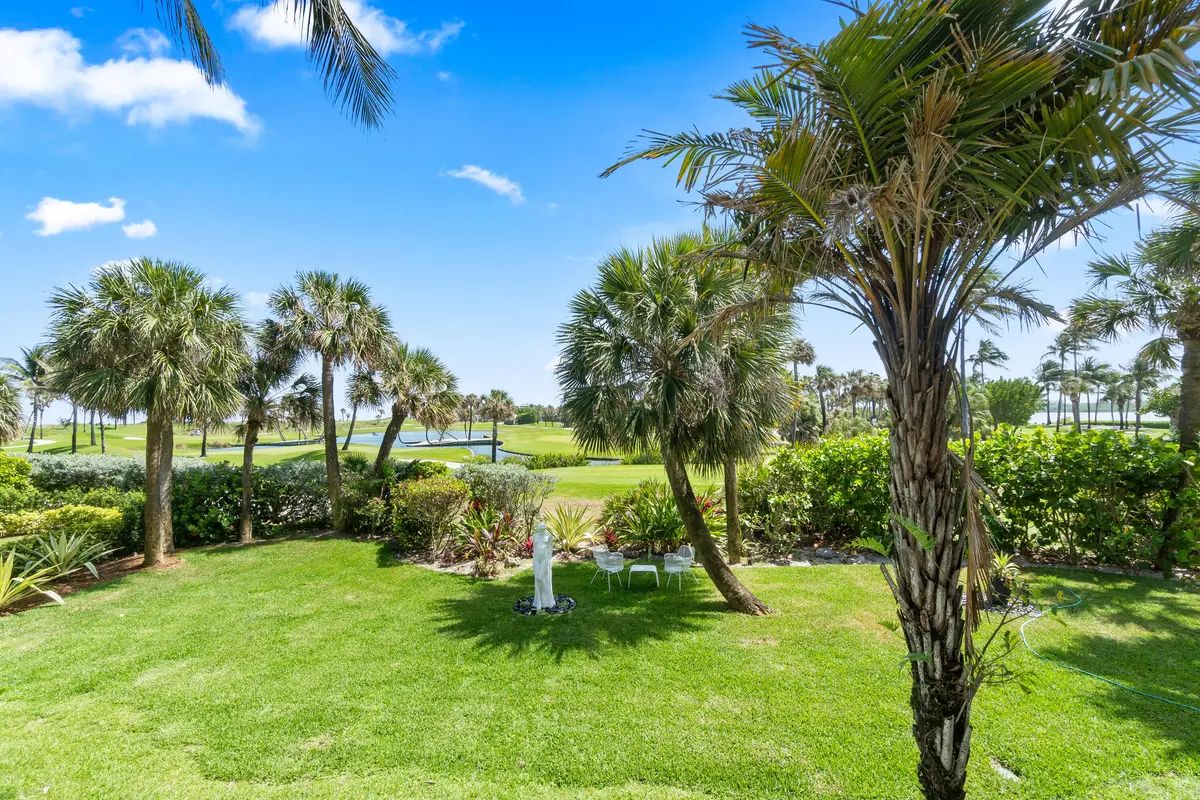 rear garden at 2335 S Ocean Boulevard C9, Palm Beach